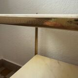 Table d’appoint laiton marbre années 60