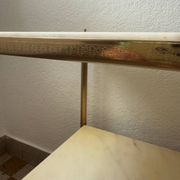 Table d’appoint laiton marbre années 60