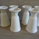 6 mazagrans/ mugs in white porcelain