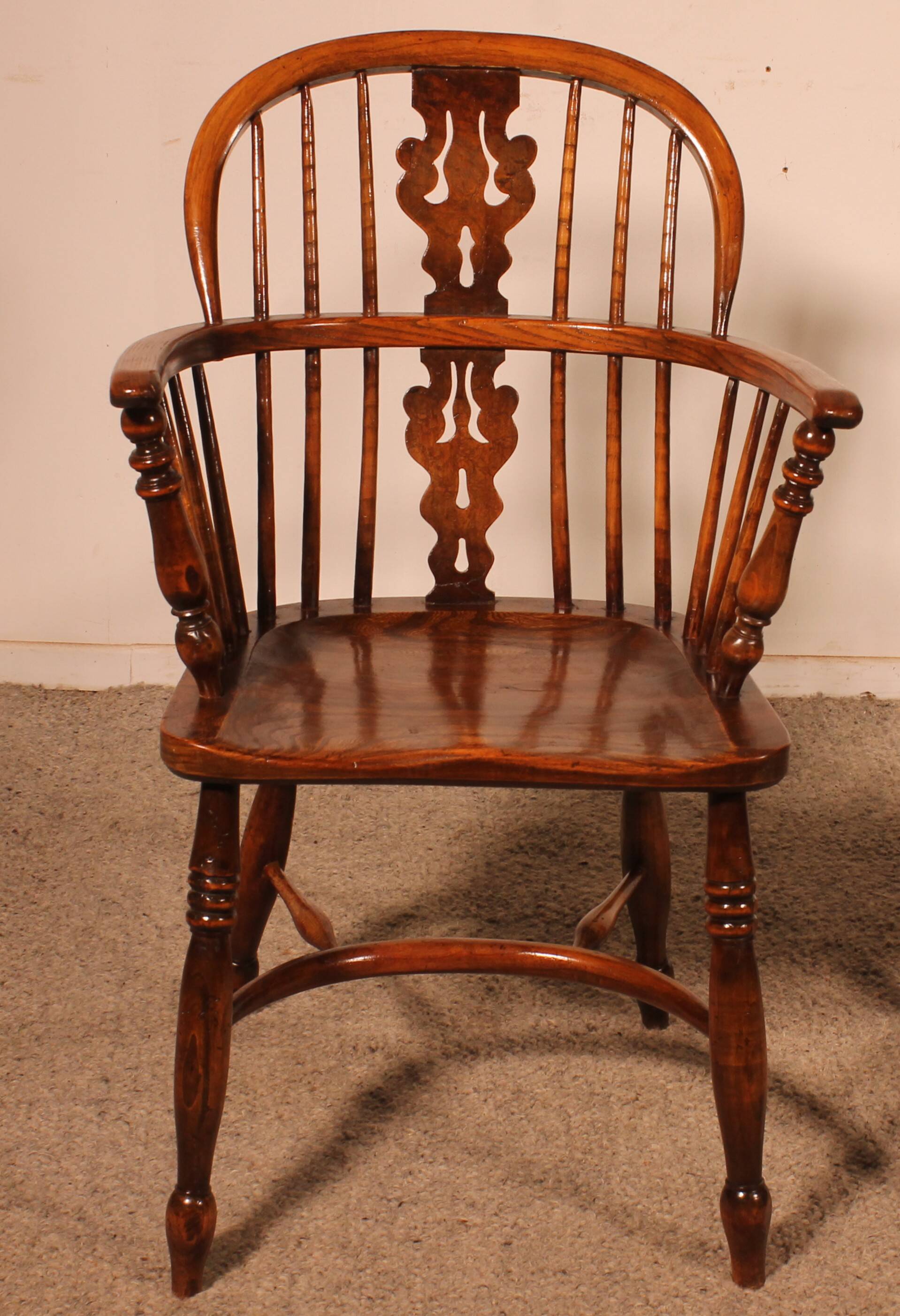Pair of English Windsor Armchairs
