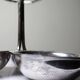 Small display stand with 3 vintage silver-plated metal bowls in Art Deco style