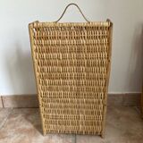 Vintage wicker wall shelf