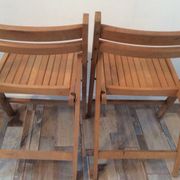 Paires de chaises pliantes vintage