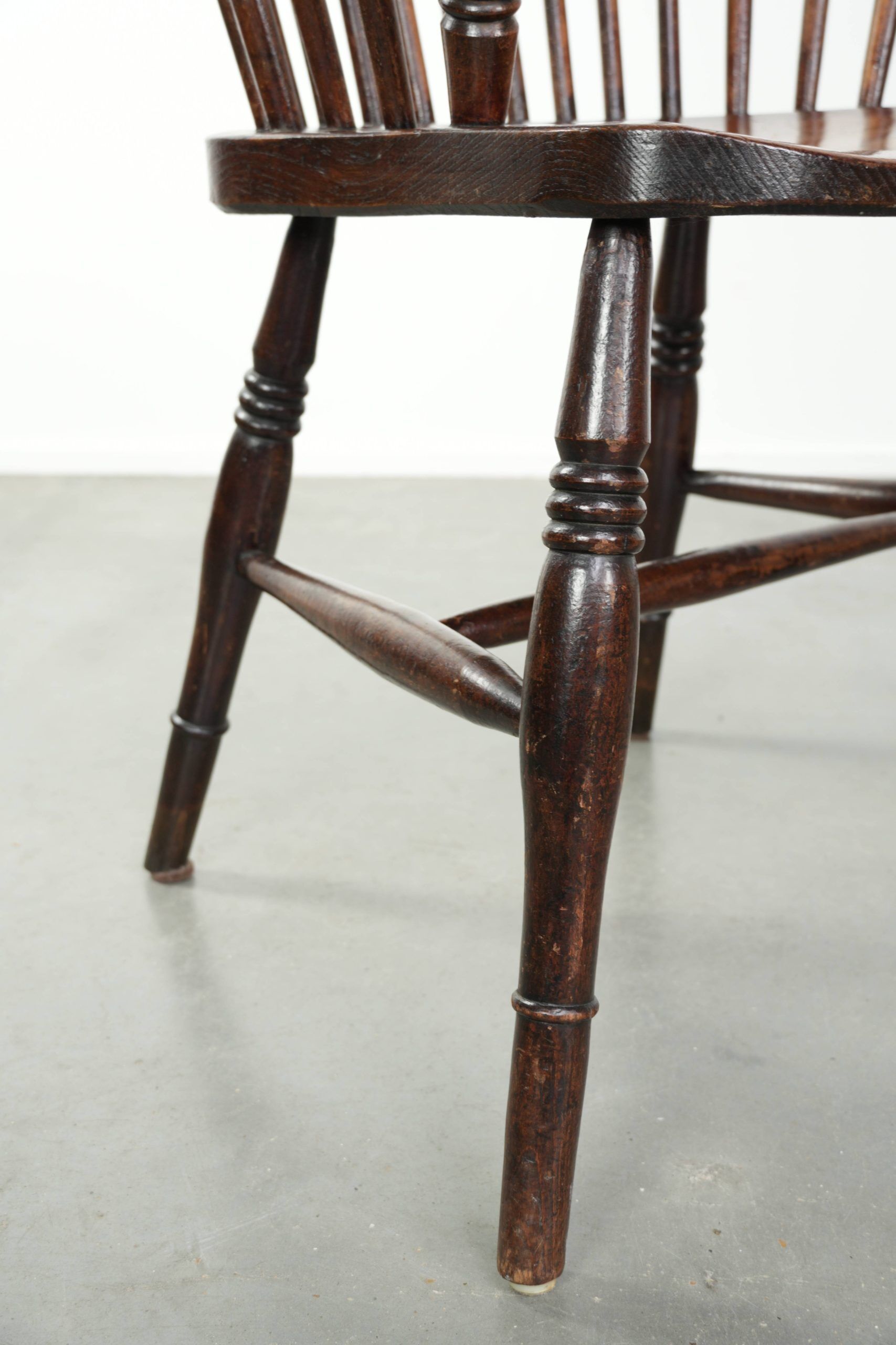 Fauteuil Windsor anglaise antique du 19ème siècle