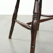 Antique English Windsor highback chair from the 19th century