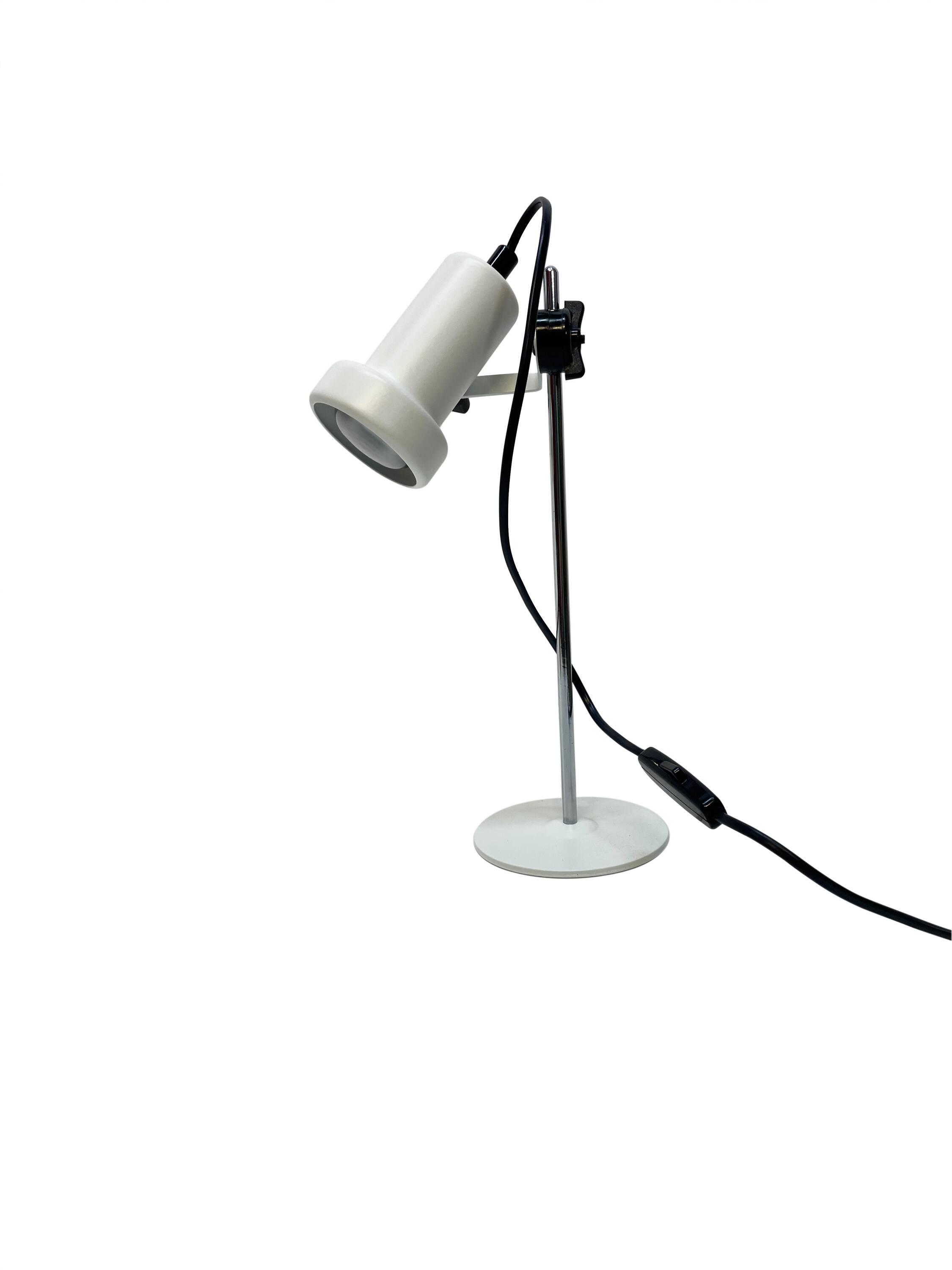 White desk lamp from, 1970s