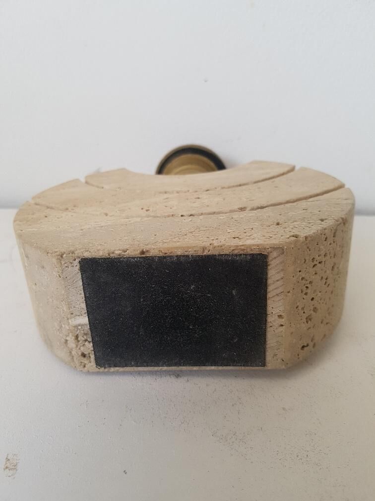 Lamp in travertine 70s