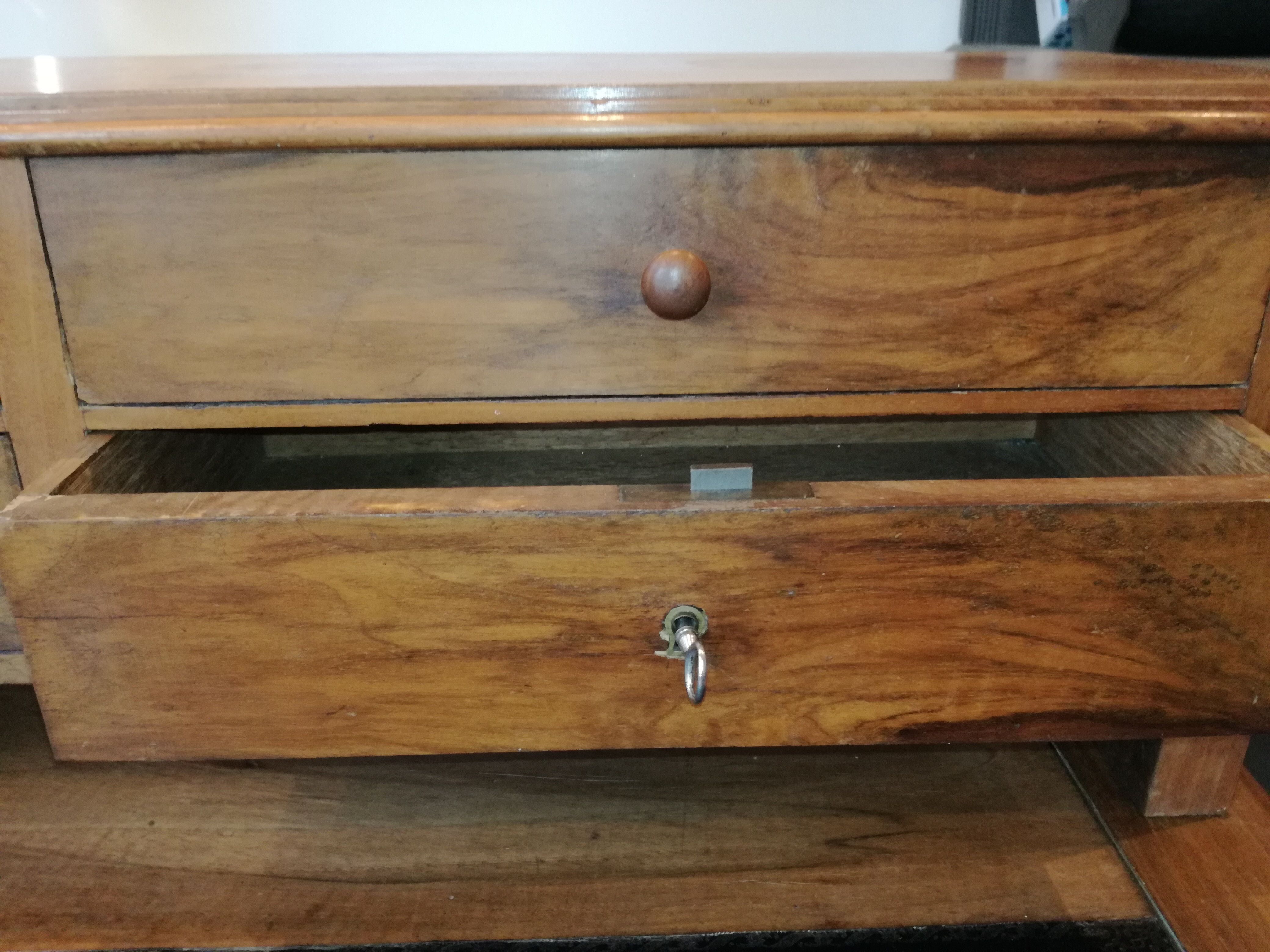 Louis Philippe 19th-century walnut desk Louis Philippe