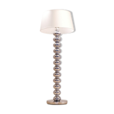 Floor lamp in metal & chromed glass balls 1970