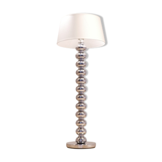 Floor lamp in metal & chromed glass balls 1970