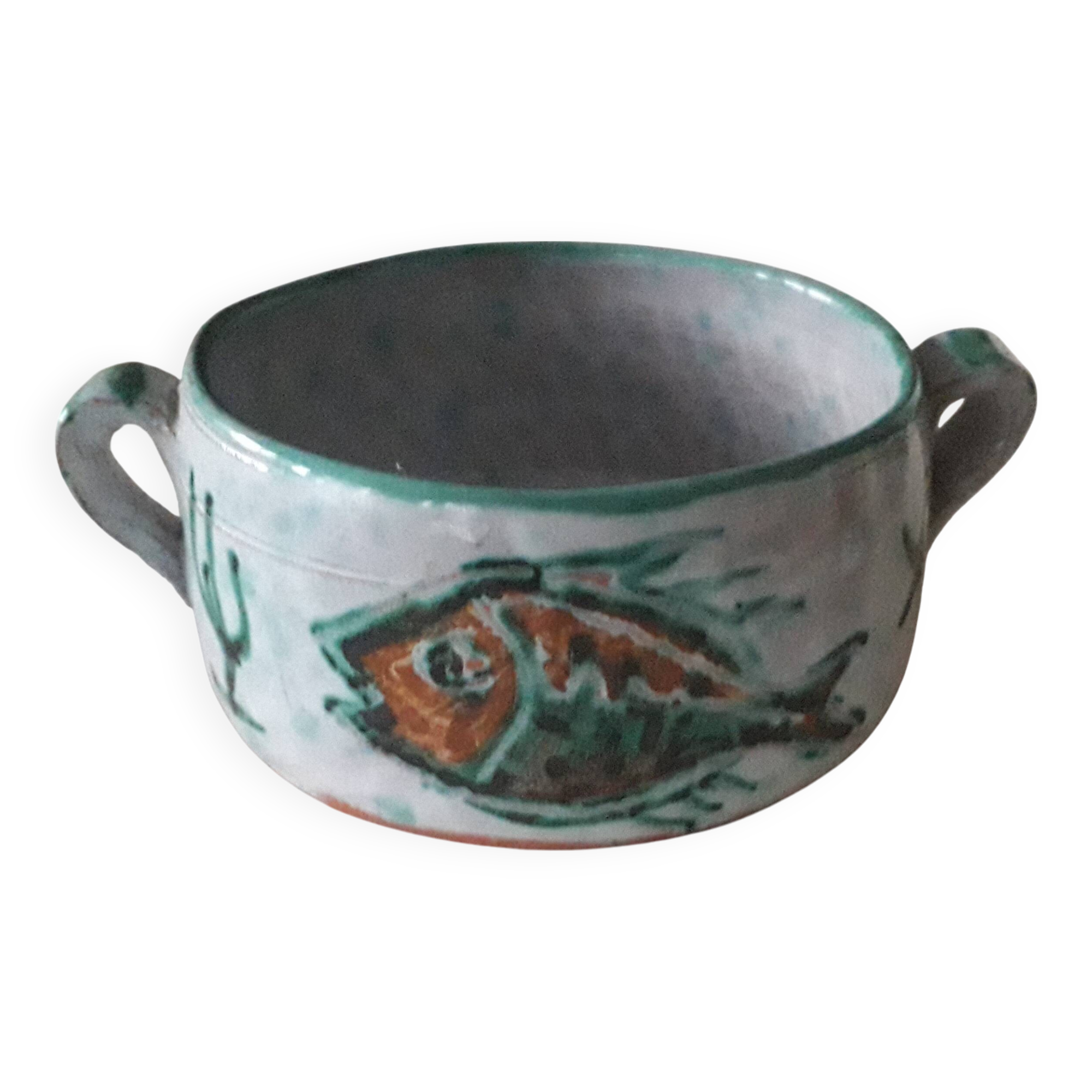 Vallauris pocket tray signed Pittari