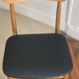 Set of 4 Italian chairs Gessef Consorzio Sedie Friuli 1970