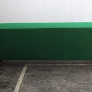 Mid-century Italian emerald green sofa