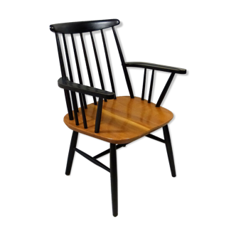 Scandinavian teak wooden arm chair, 1960’s