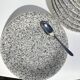 10 Grey-Black Speckled Dessert Plates