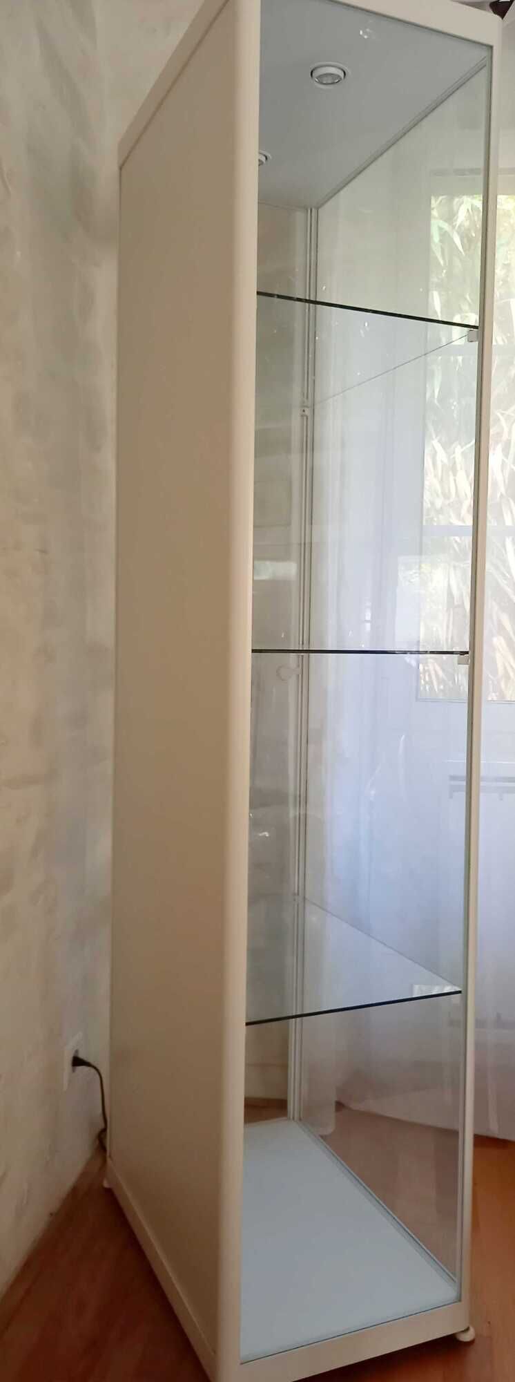 Vitrine en verre sdb avec mirroir et éclairage des années ‘80