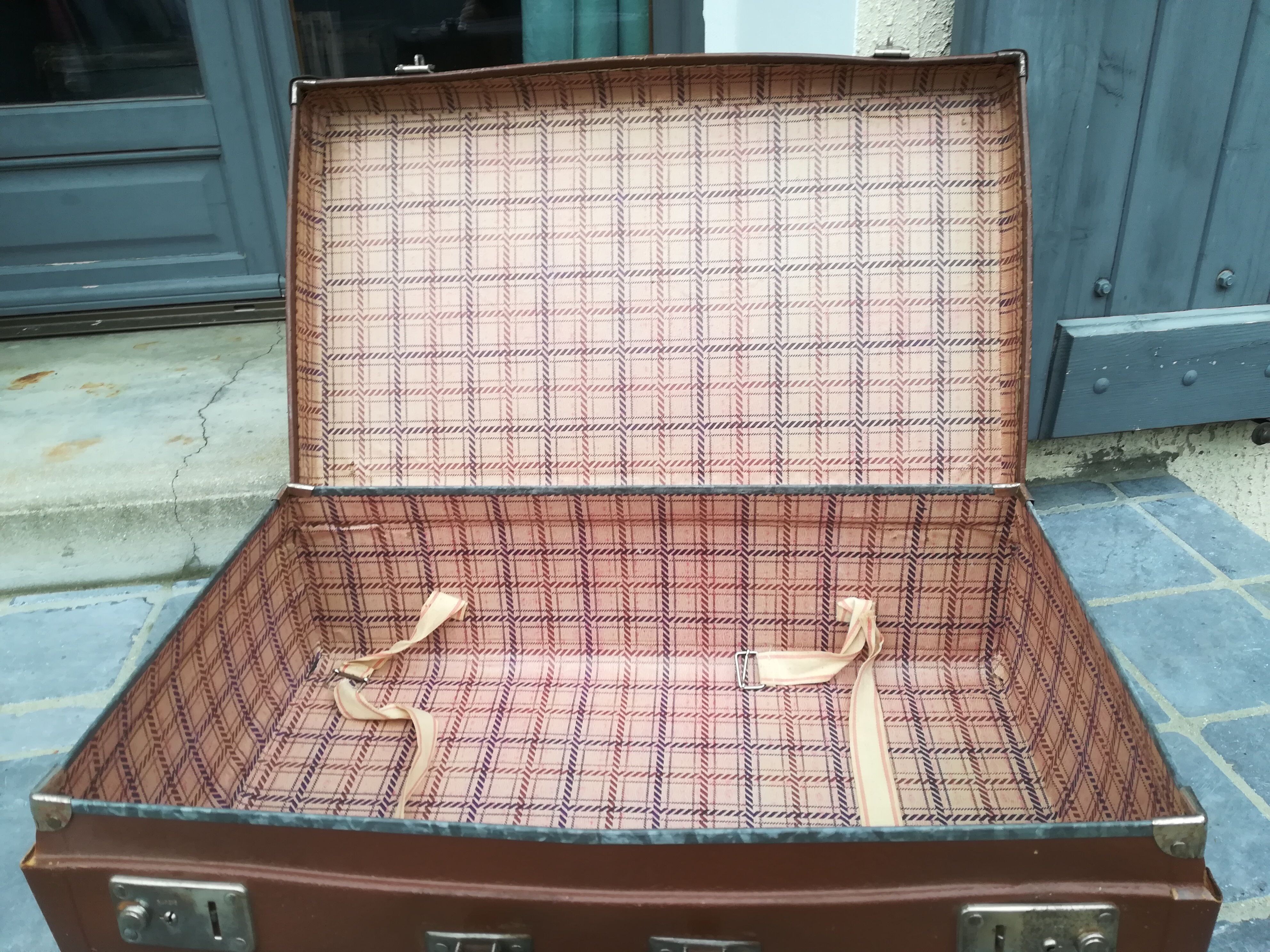 Old cardboard suitcase