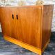 Low teak storage cabinet 60s