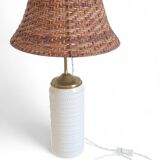 Midcentury Ceramic and Brass Table Lamp by Carstens Tönnieshof, 1960s