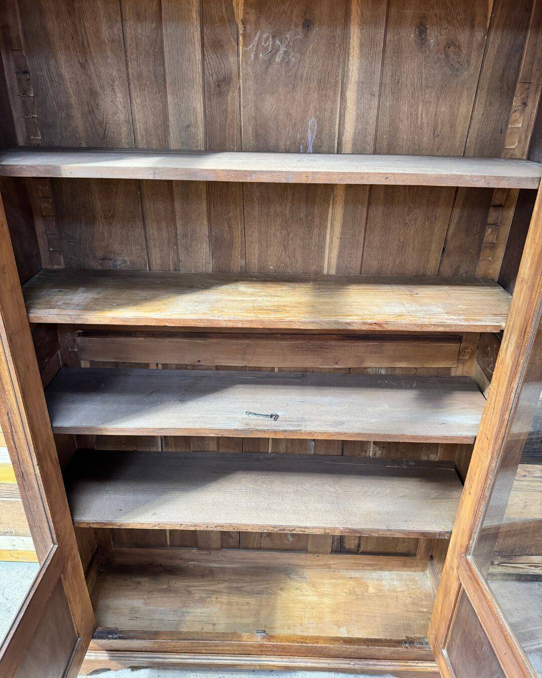 Antique walnut library - 19th century