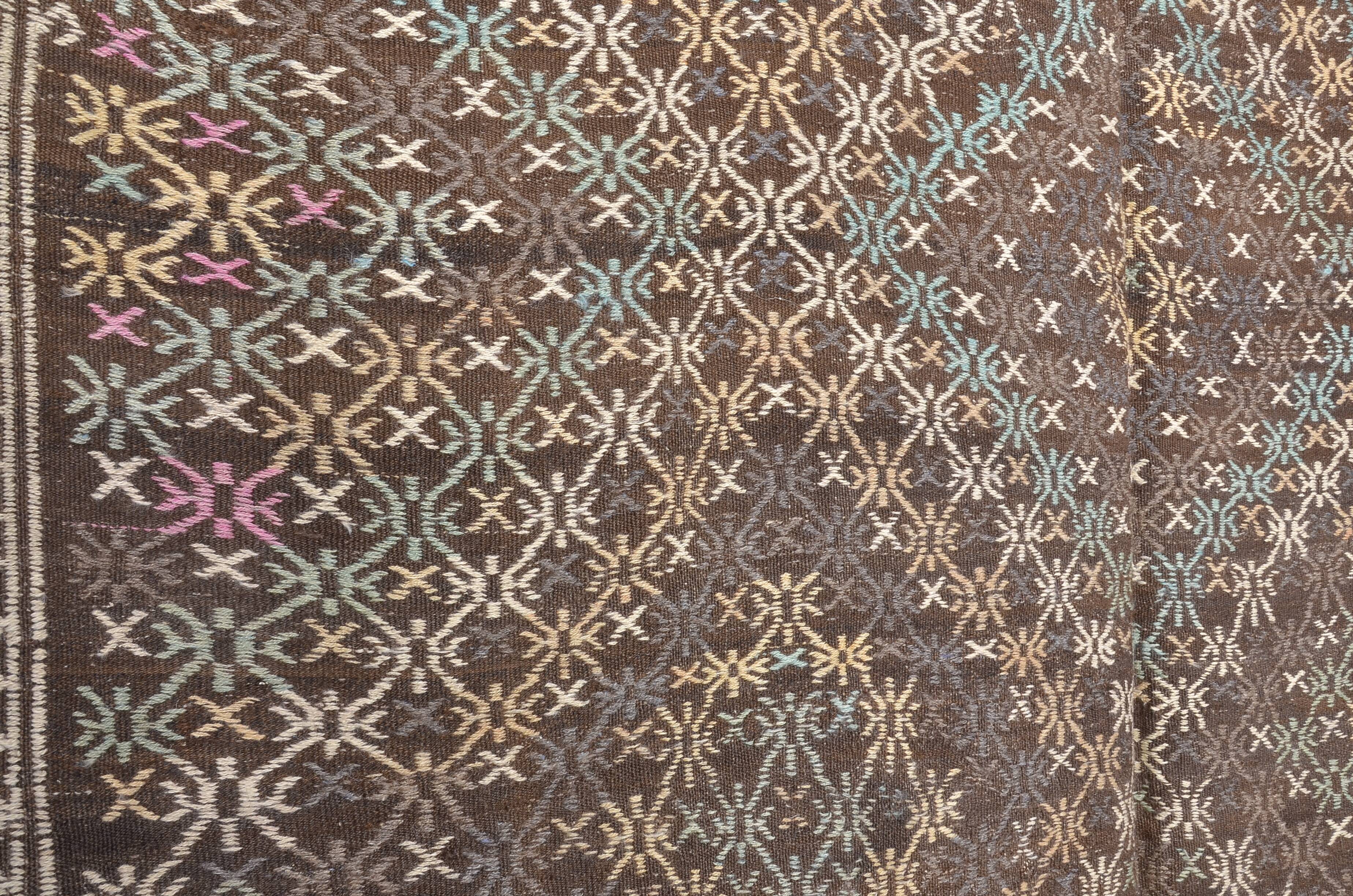 Vintage Turkish Kilim Rug sku 1862