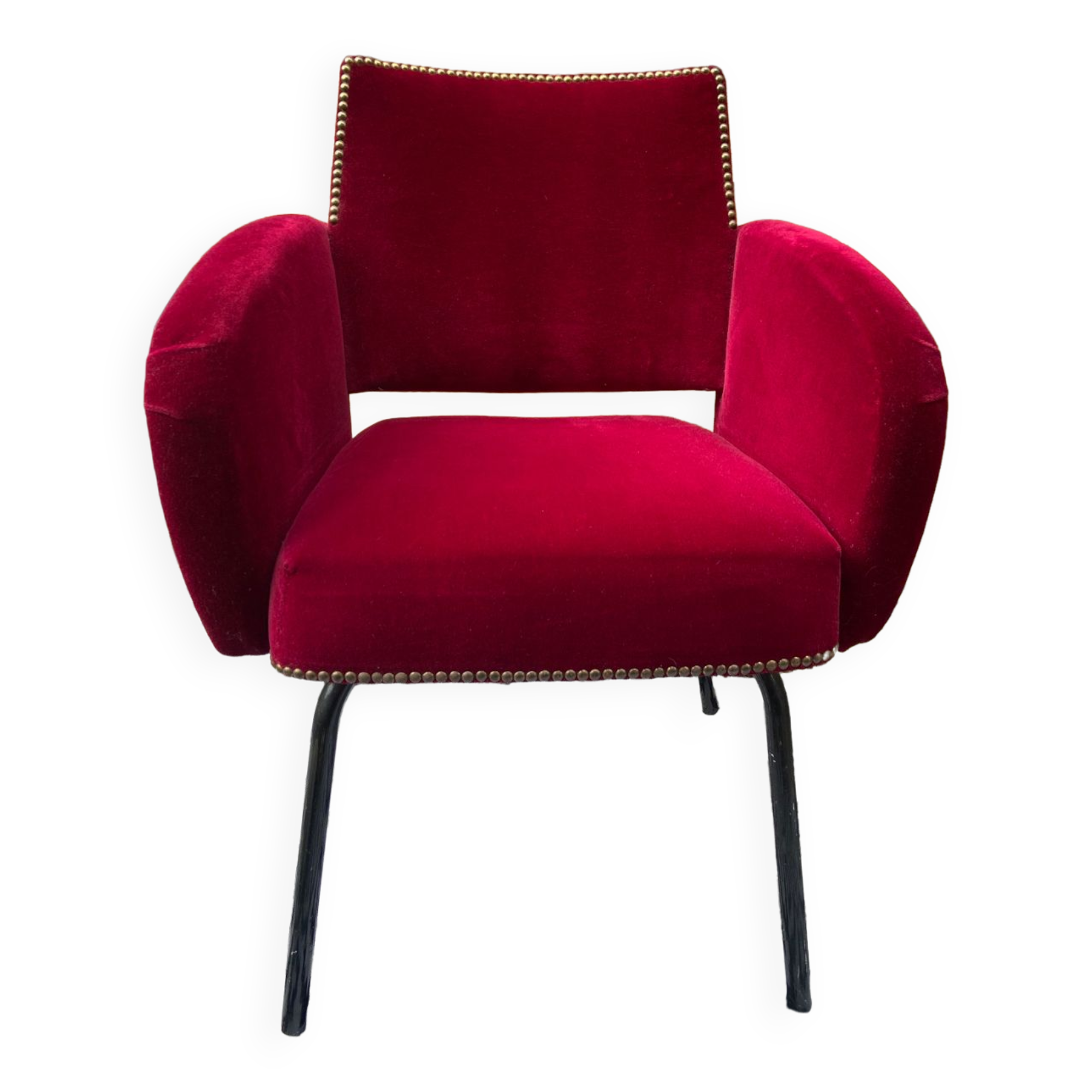 Velvet armchair