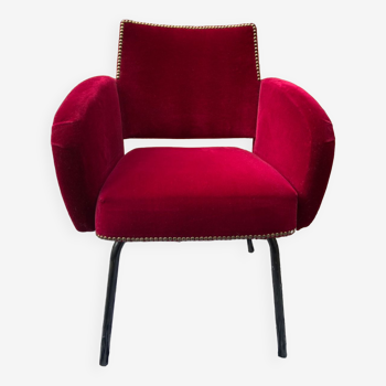 Velvet armchair