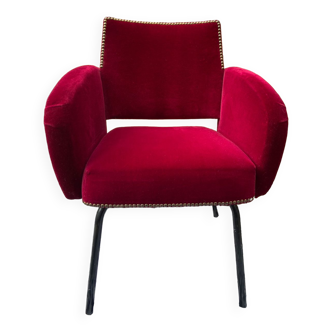 Velvet armchair