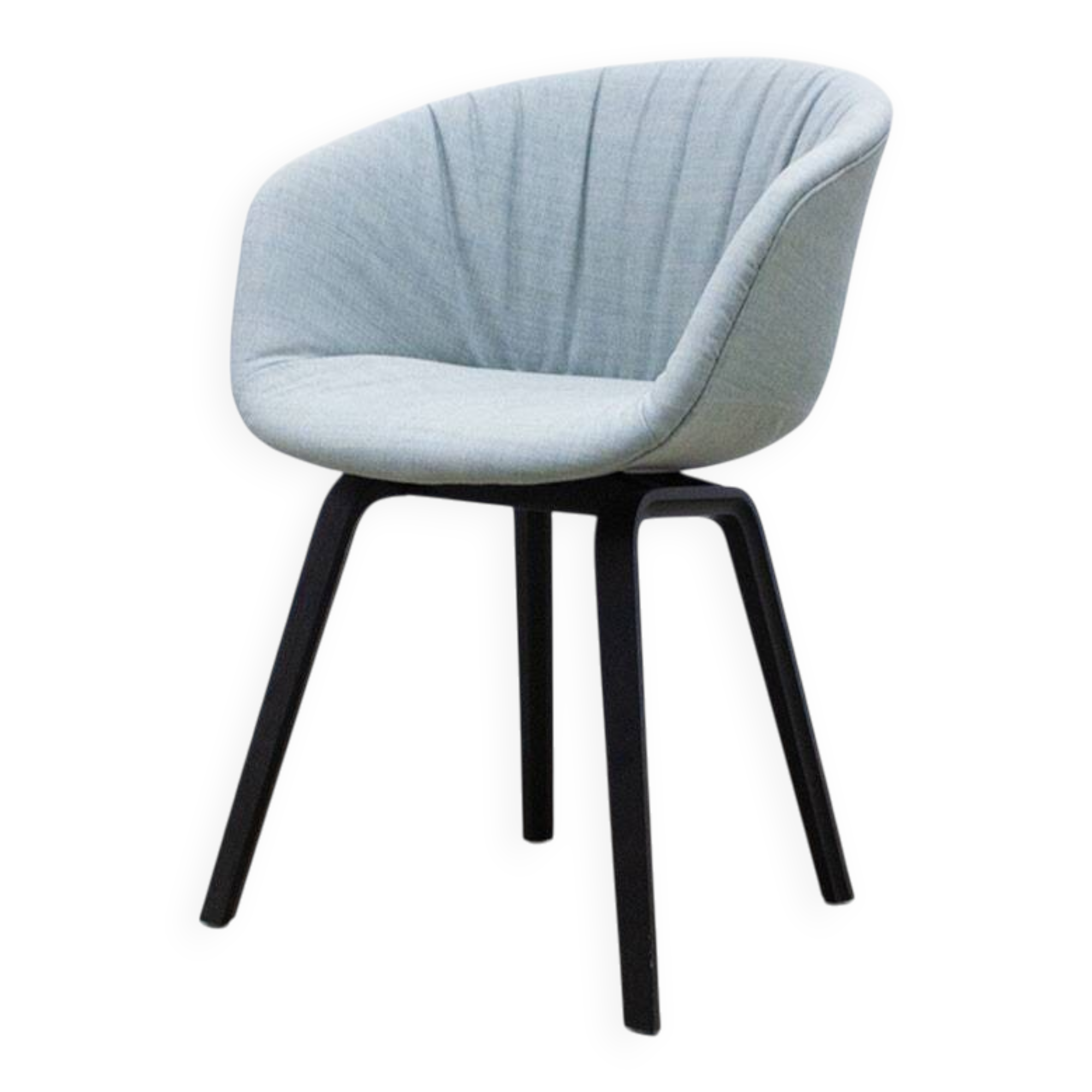 HAY AAC23 armchair in light blue fabric