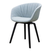 HAY AAC23 armchair in light blue fabric