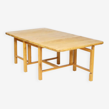 table à manger en pin années 70