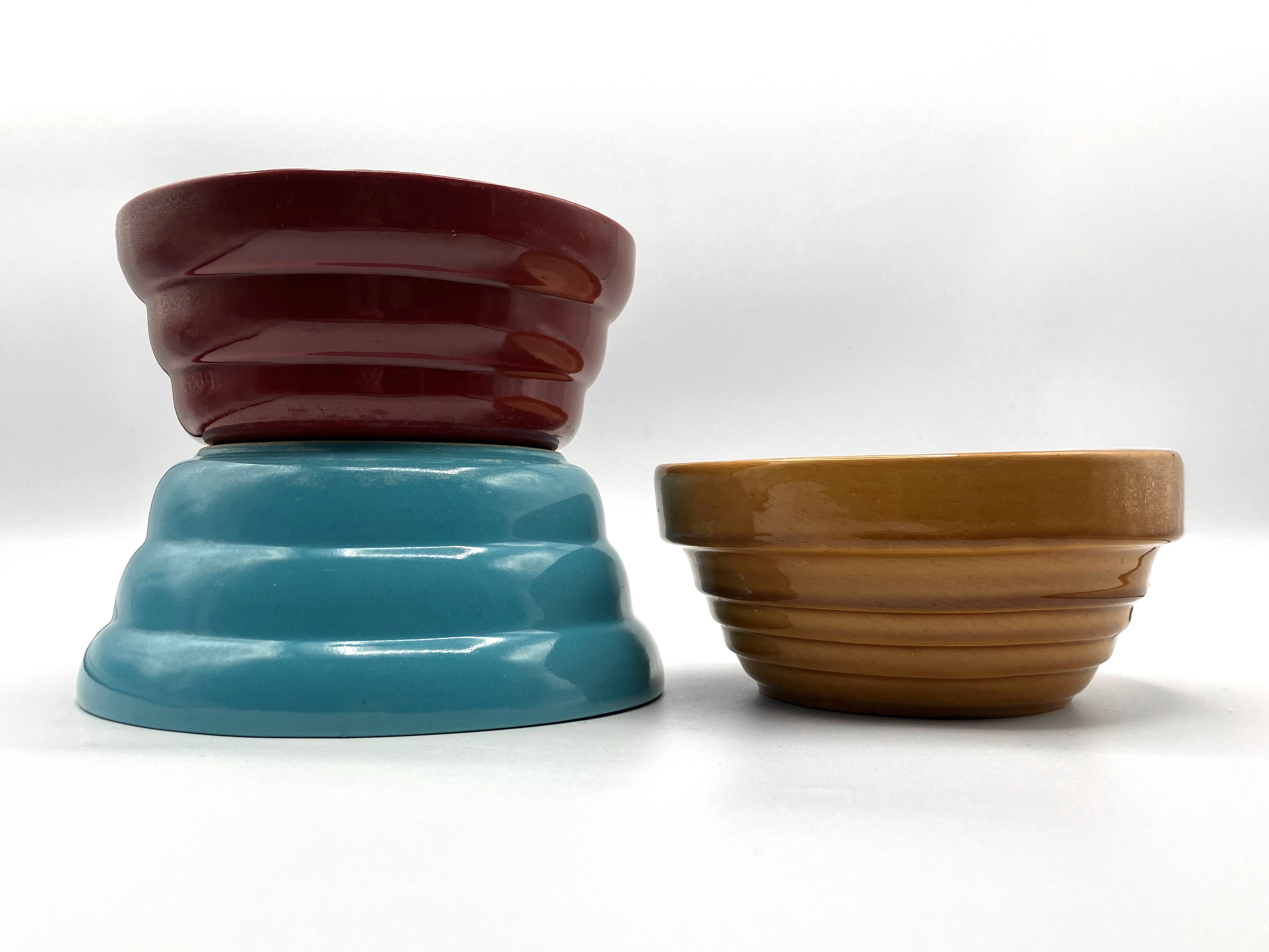 Trio of 1950s ceramic planters