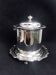 Boite a biscuit Victorienne metal argente