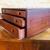 Storage box has vintage covers, 50s