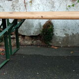 Pair of vintage community folding benches