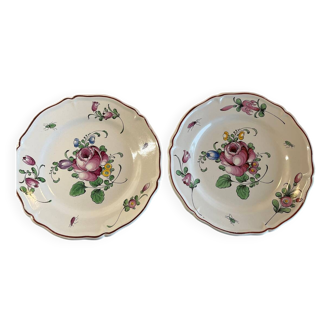 Lot de 2 assiettes décoratives
