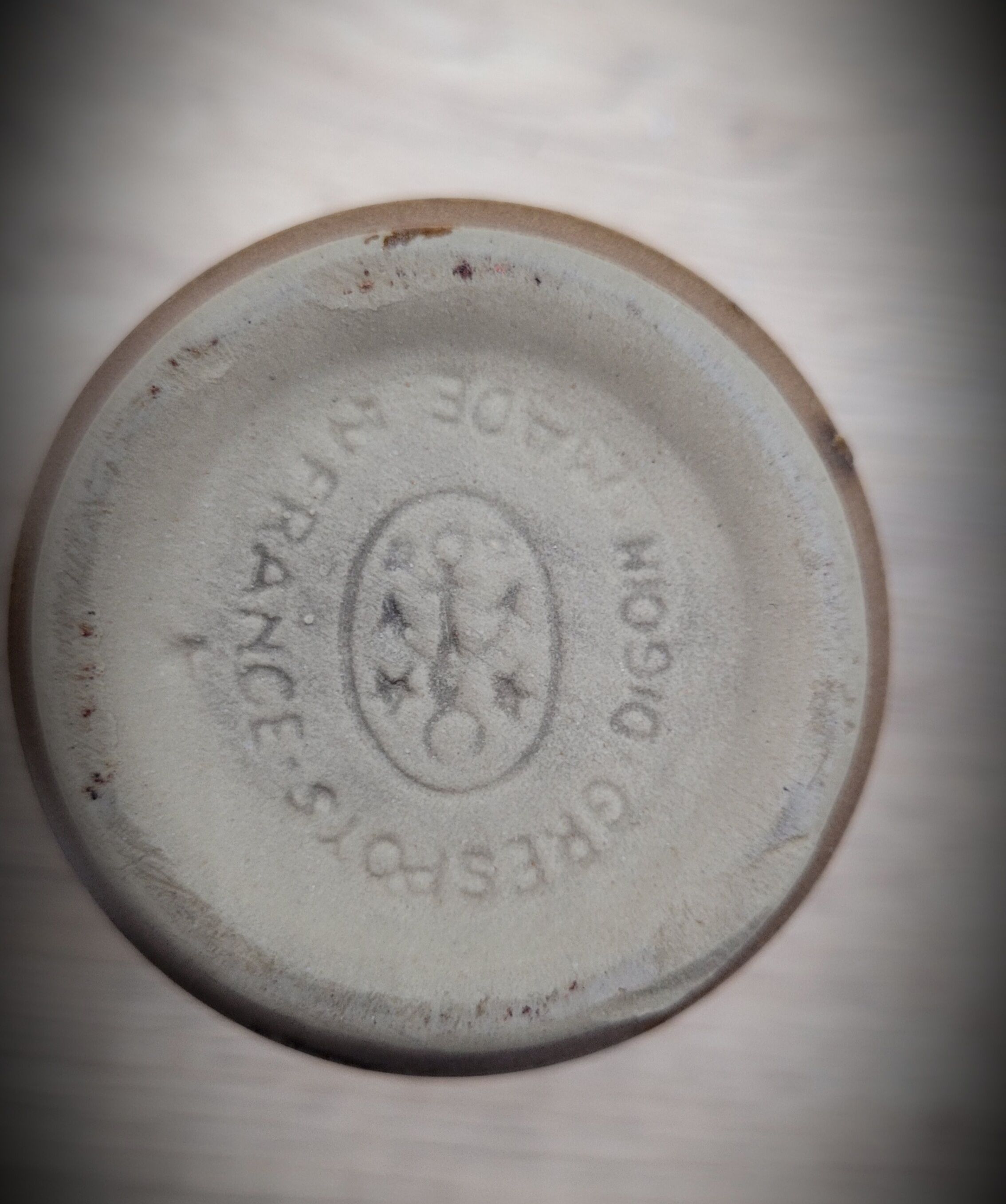 Set 6 cups Digoin stoneware