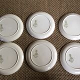 Series of 6 dessert plates
