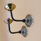 Pair of brass wall lights