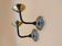 Pair of brass wall lights