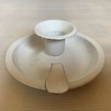 Cave rat candle holder in enamelled sheet metal