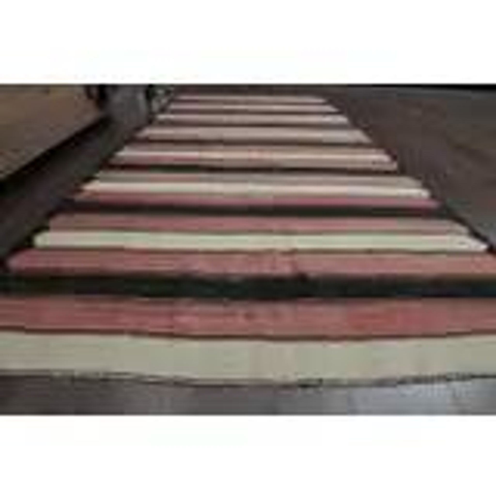 Striped Turkish Vintage Orange Beige Brown Kilim Wool Runner Rugs 142x315