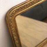Mirror Louis Philippe beaded gold floral pattern  37x46cm