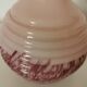 round opaline vase, pink and purple, 1940s