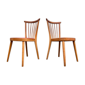 Paire de chaises scandinave bleu