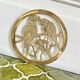 Small brass trivet with parrots or inseparable birds