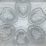 Set of 6 cups and fruit salad dish