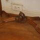 Table bureau et sa chaise de style Louis X.V. en noyer