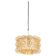 Large amber bubble glass pendant light by Helena Tynell for Limburg, Germany, 1970s.