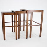 1930s Set of three bauhaus nesting tables H-50 by Jindrich Halabala